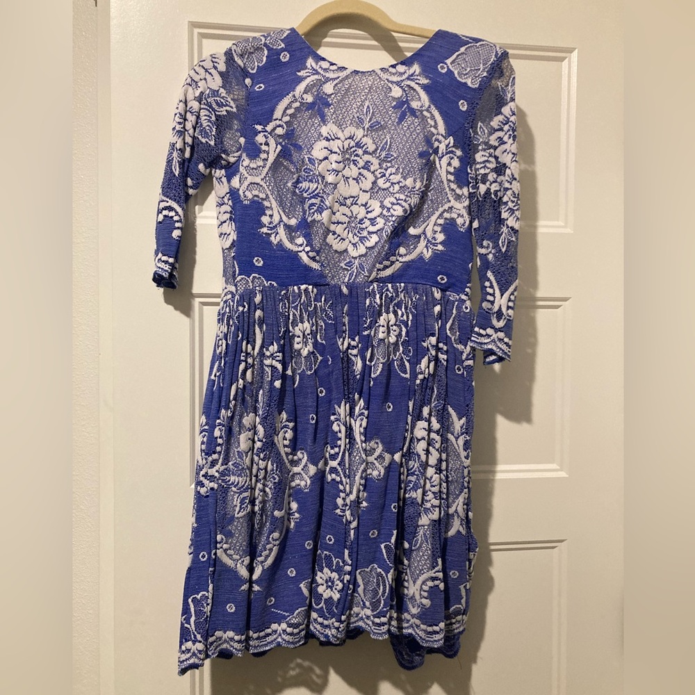 Topshop embroidered dress